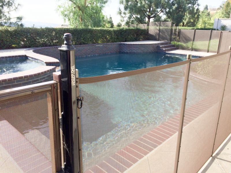 Pool Safety Fence Installation detail