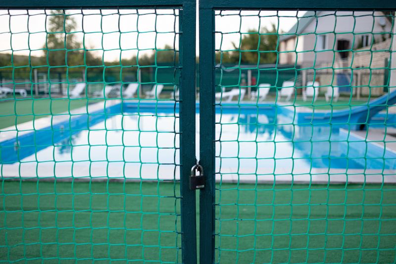 Mesh Fence with Secure Lock