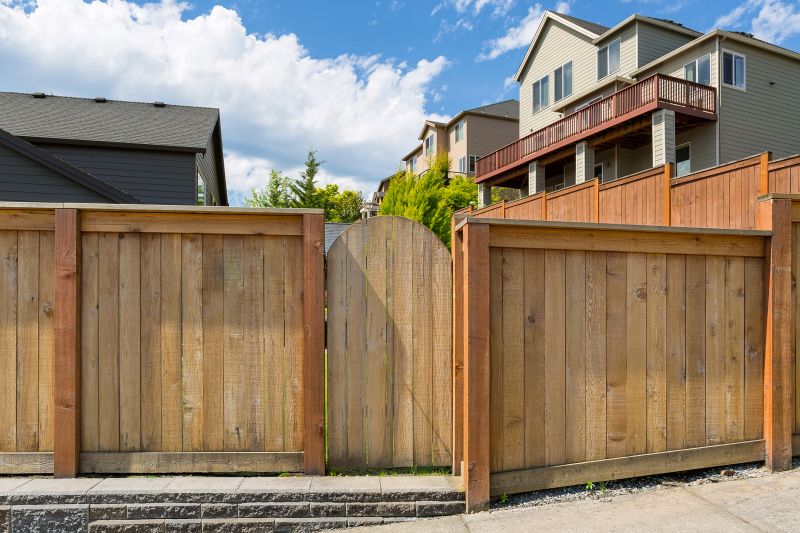 Wood Plank Fence Installation